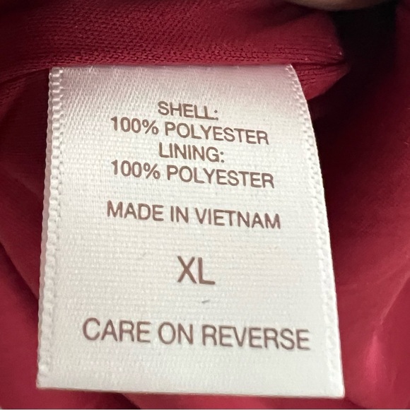 Eva Mendes Red Metallic Ruched Crossover V-Neck Midi Dress Size XL - Picture 14 of 16